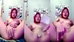 Ukhti Caca Merintih Nikmat Saat Mengocok Memeknya Pakai Botol Hingga Klimaks