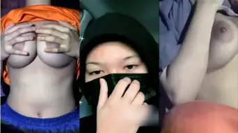 Alissa Berjilbab Meremas Payudara Dan Mengocok Memek