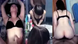 Baru Saja Mau Dandan, Malah Langsung Ditekuk Dan Dihardcore Dari Belakang