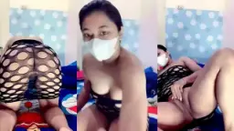Masturbasi Sayangku Yang Telanjang Dengan Pakaian Jaring