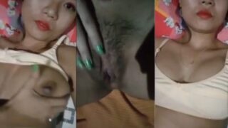 Gadis Kampus Genit Meremas Memek Basah Untuk Pacar Nepal