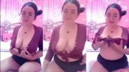Montok Berkacamata, Babypink Menggoda Dengan Tatapan Nakal