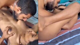 Pacar Mesum Gigit Payudara Kekasih Dan Nikmati Seks Anal Desi Yang Menggairahkan
