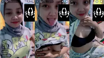 Belva Berhijab Menggoda, Remasan Payudara Melelehkan Nafsu
