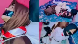 Culik Cewek Berhijab Pramuka Yang Baru Pulang Sekolah Untuk Diperkosa