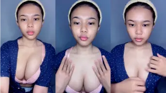 Marisaica Tumpahkan Susu Montok, Remasan Nakal Menggoda