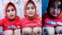 Zihan Pake Jilbab, Live Binal, Bikin Ngaceng Abis