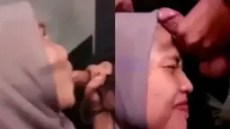 Zilla Hijab Ngewe Sambil Crot Di Muka